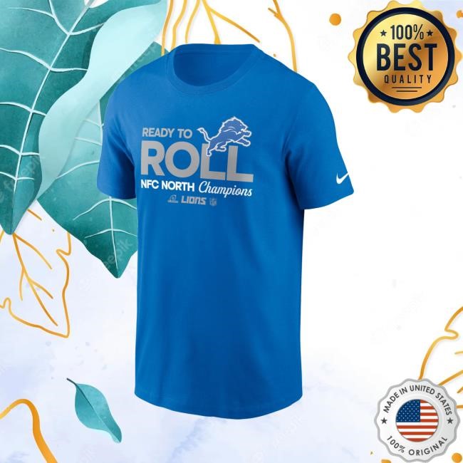 Detroit Lions 2024 Ready To Roll Nfc North Division Champions Locker Room Trophy Collection Youth T Shirt