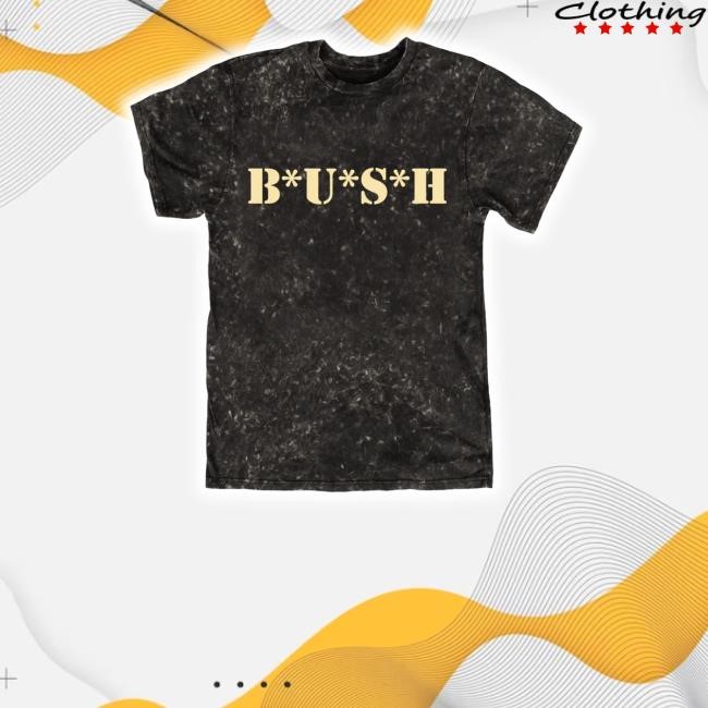 Bushofficial Shop Bush Army Distressed Black Tee