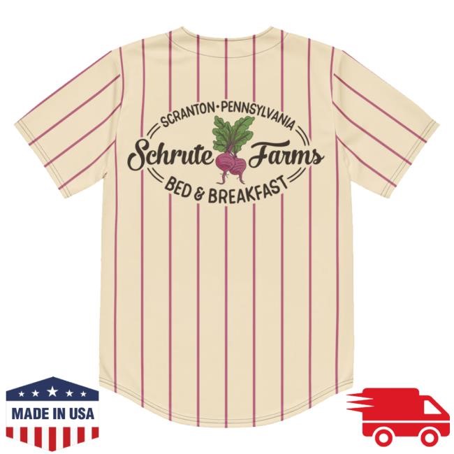 Nbc Merch Shop Store Official The Office Schrute Farms Jersey New Shirt