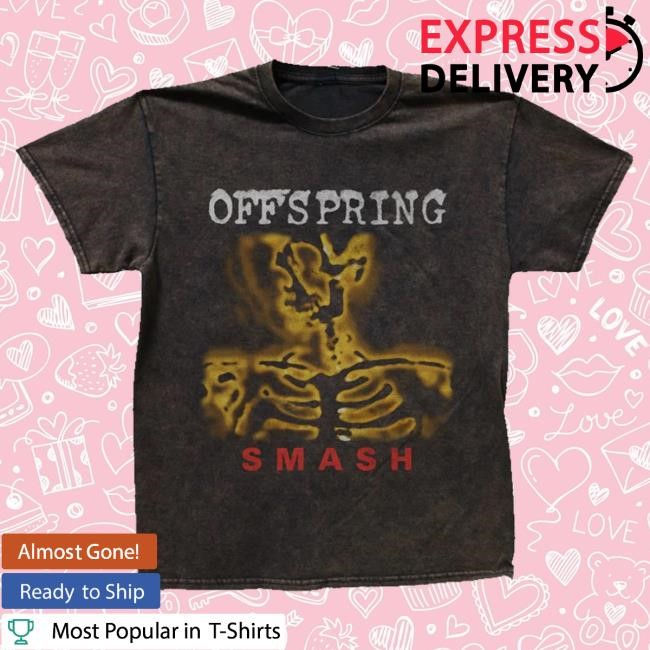 Original Official Merchandise Store Merch The Offspring - Smash - Black Vintage Tee
