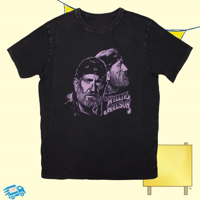Official Willie Nelson Unisex Stone Wash Long Sleeve T Shirt