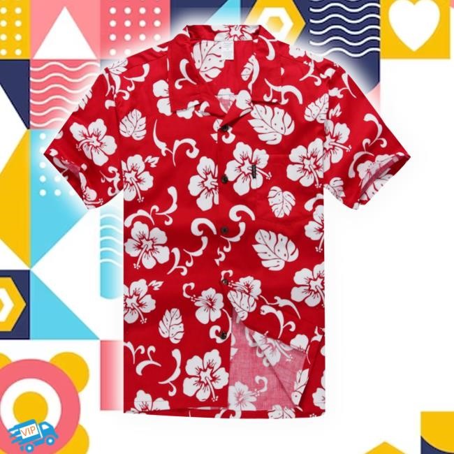 Palm Wave Mens And Big Mens Hibiscus Floral Print Hawaiian Shirts