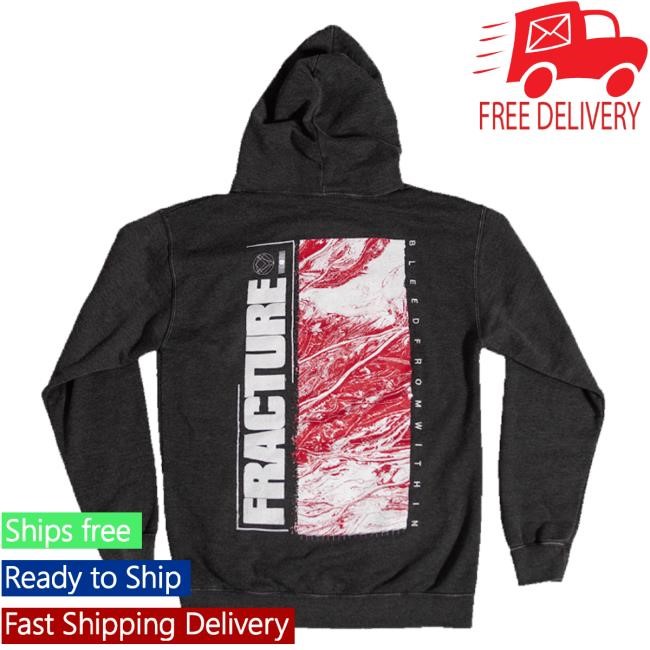 Bleed From Within Merch Fracture Hood – Washed Black Long Sleeve Shirt