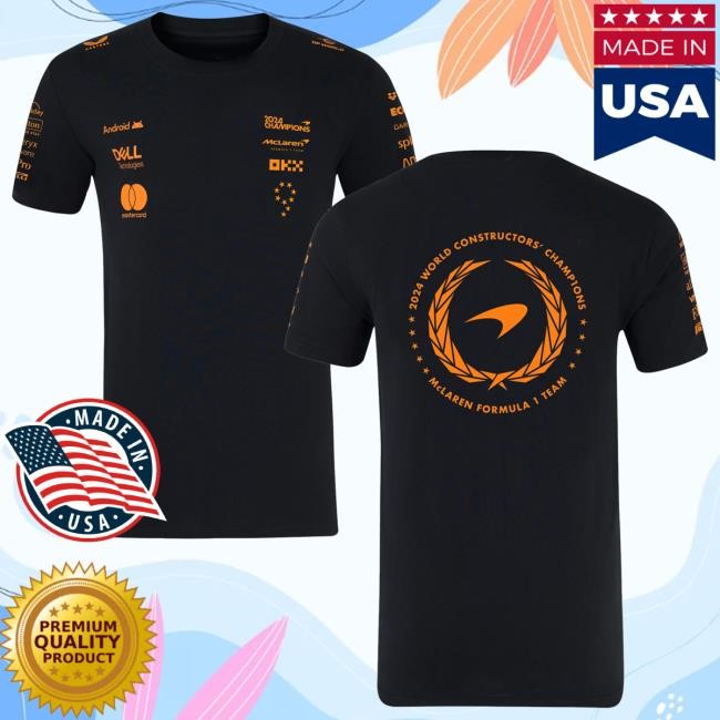 Mclaren Merch Store Mclaren Formula 1 Team 2024 Champions Long Sleeve Shirt