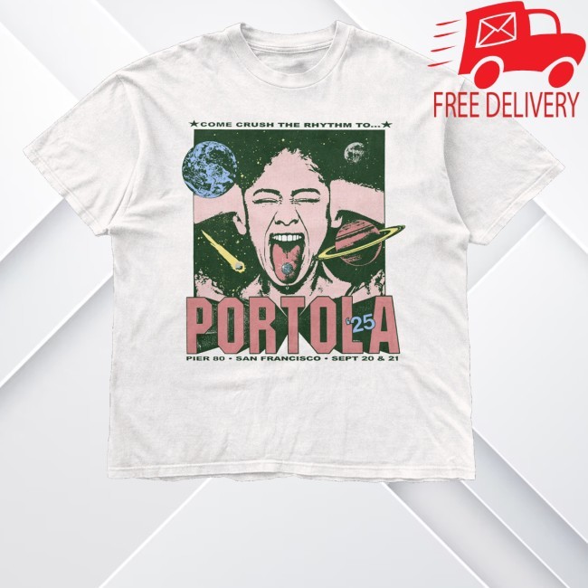 Portola Merch Crush The Rhythm Lineup Youth T Shirt