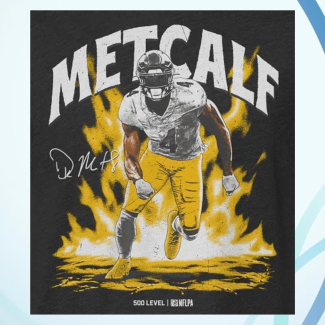 Trending 500 Level Merch Dk Metcalf Pittsburgh Aura Wht Hooded Sweatshirt