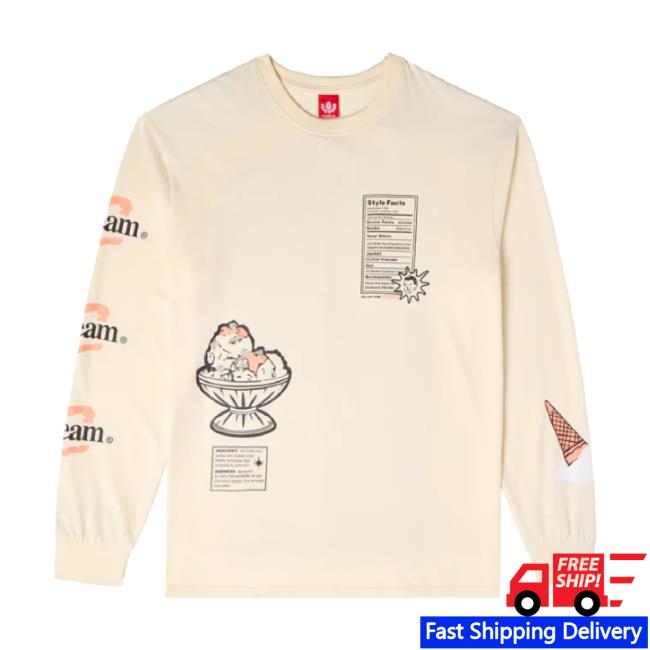 Trending Bbcicecream Merch Store Icecream Style Facts L/S Knit Shirt Bbcicecream Shop