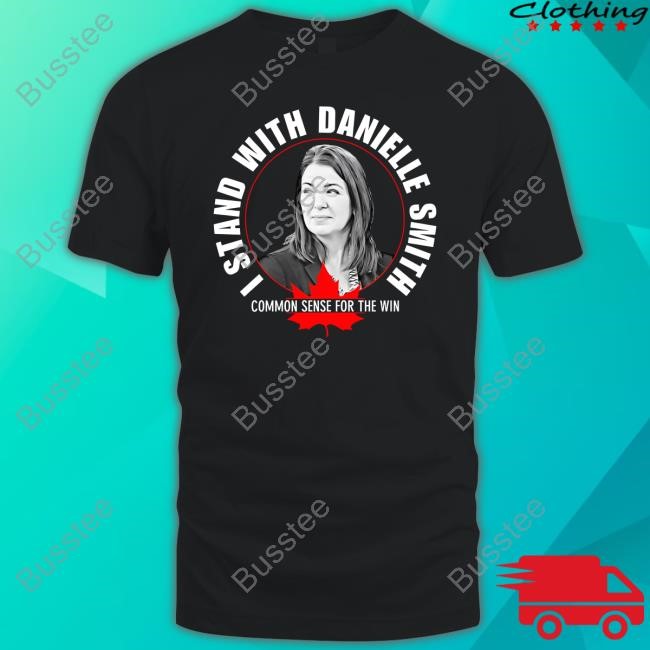 April Hutchinson Wearing I Stand With Danielle Smith Bella Canvas Signature T Shirt