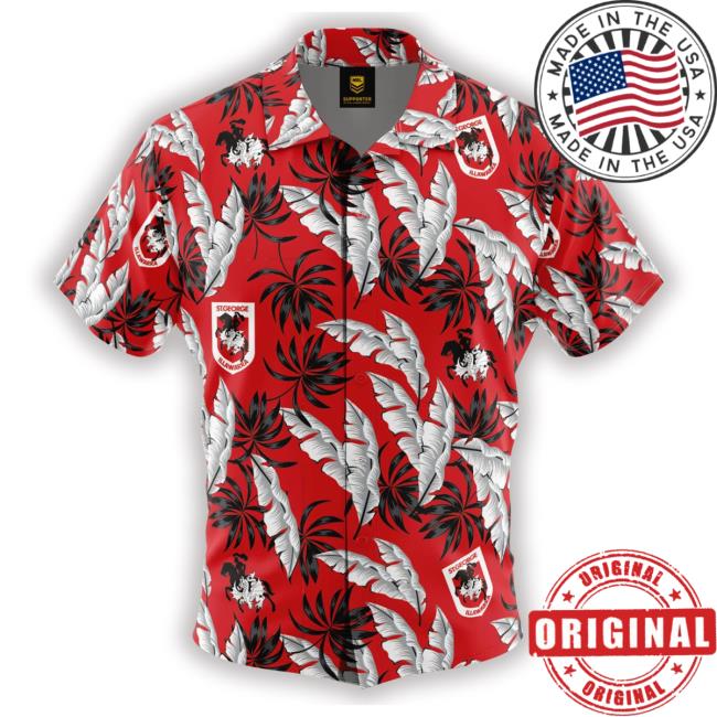 Dragons Men's Paradise Hawaiian Long Sleeve T Shirt