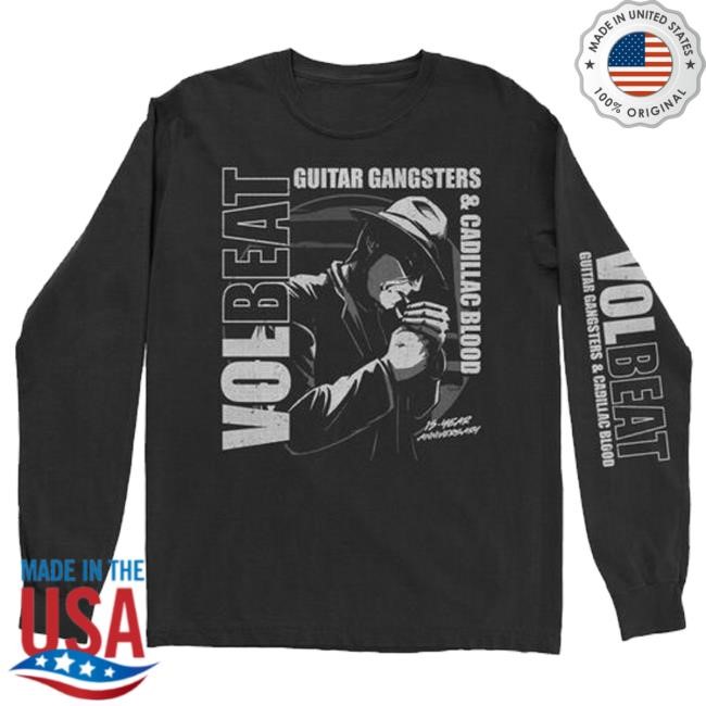 Official Volbeat Merch Store Guitar Gangsters & Cadillac Blood Long Sleeve Tee