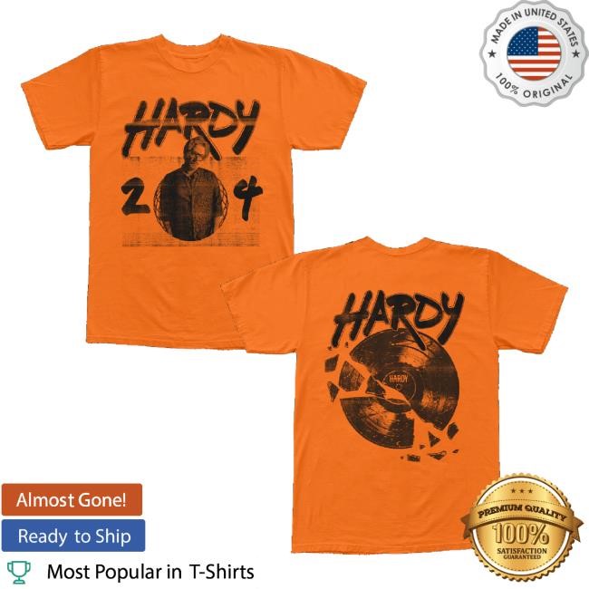 Official Hardy Merch Orange Record T-Shirt, Hoodie, Tank Top, Sweater And Long Sleeve T-Shirt