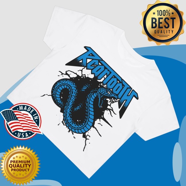 Official Beartooth Store Blue Snake Crop Top