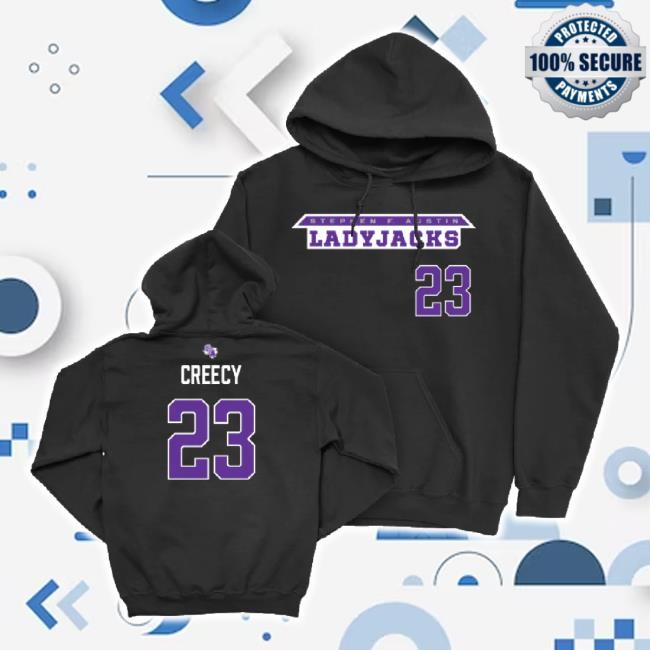 Trending Nil Store Merch Sfa Women's Volleyball Black Ladyjacks Shirt - Kyanna Creecy Nil Shop
