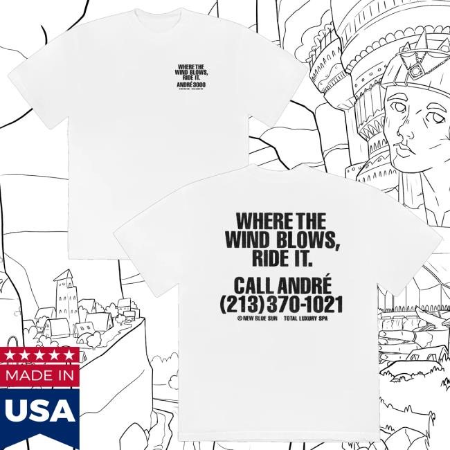 Andre 3000 Merch Store Call André Zip Up Hooded Sweatshirt