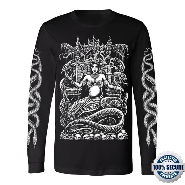 Vampirefreaks Merch Medusa's Throne Hooded Sweatshirt