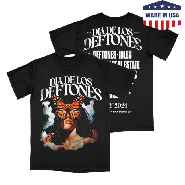 Official Shop Deftones Merch Store Ddld '24 Black Admat Tee Shirt