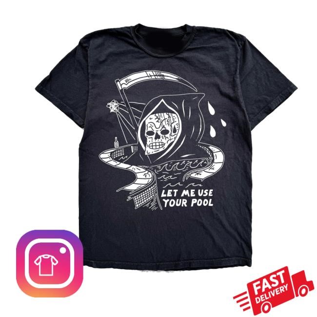 Heavyslime Merch Store Shop Let Me Use Your Pool Hoodie