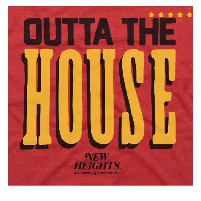 Official New Heights Merch New Heights Outta The House Tee Shirt