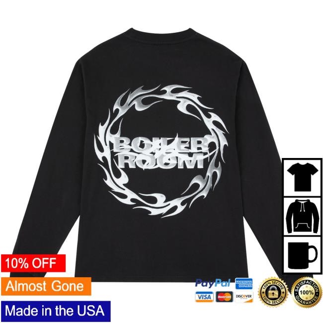 Official Boiler Room Merch Tribal Ls T-Shirt Black Crewneck Sweatshirt