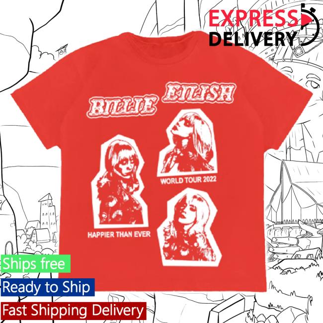 Trending Homecoming Stamped Red Tour Hoodie Sweatshirt Billieeilish Shop