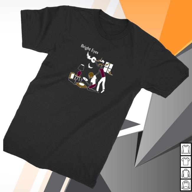 Bright Eyes Merch Record Sweatshirt Black