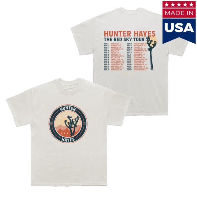 Official Hunter Hayes Merch Badge Tour t-shirt, hoodie, tank top, sweater and long sleeve t-shirt