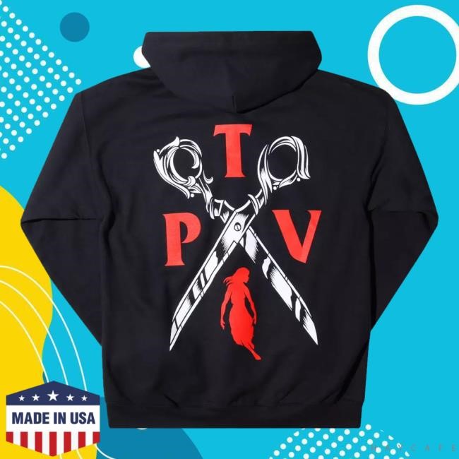 Hot Topic Merch Pierce The Veil Scissors King For A Day Hoodie Sweatshirt