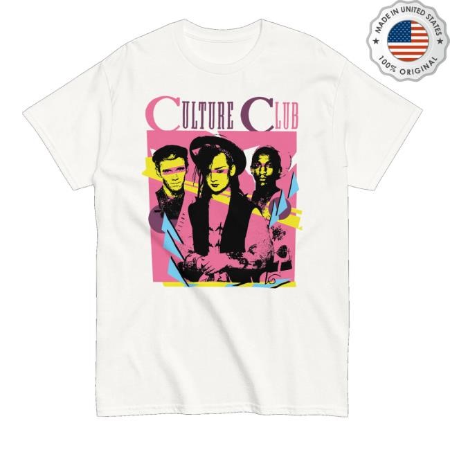 Boy George And Culture Club Merch Culture Club Vintage White Band New Shirt