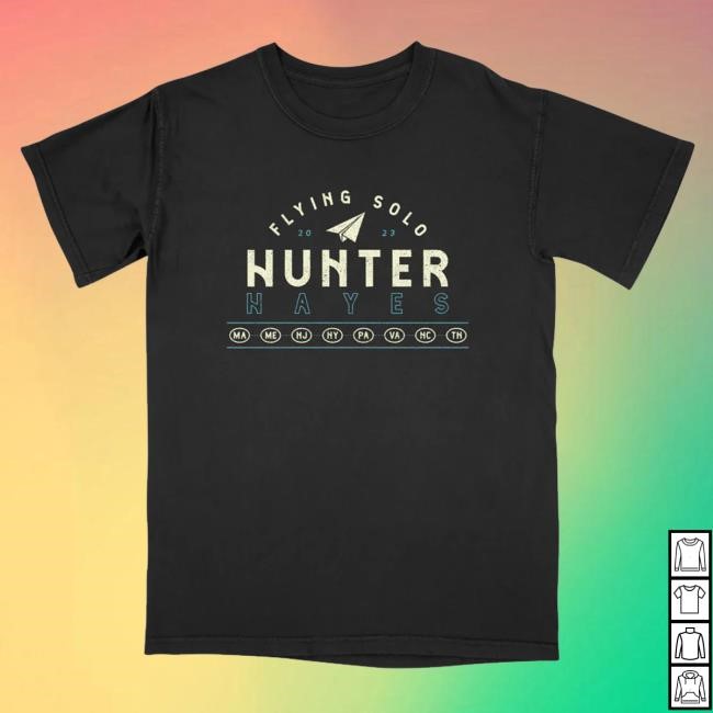 Hunter Hayes Merch Flying Solo Tour Funny Shirt