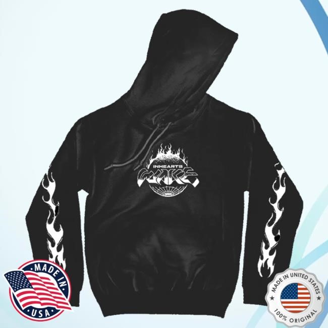 Official In Hearts Wake Merch World On Fire Organic Hoodie