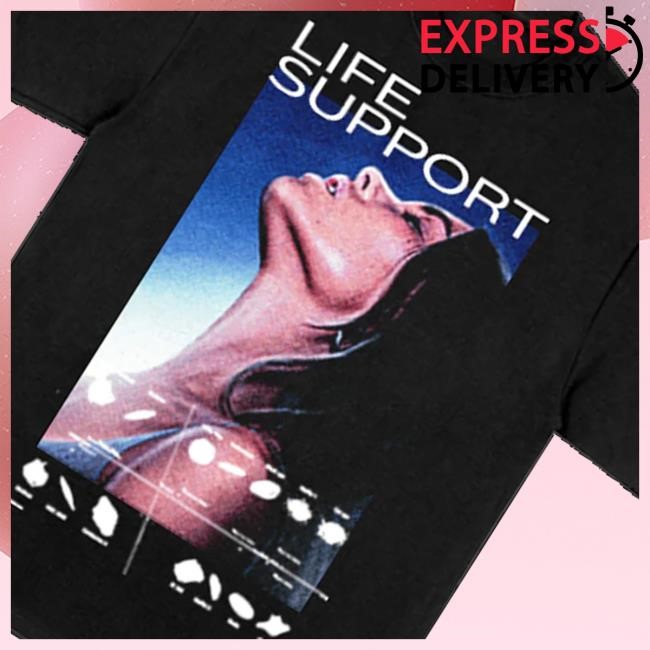 Madison Beer Merch Life Support Tour Eu Art Black Crewneck Sweatshirt