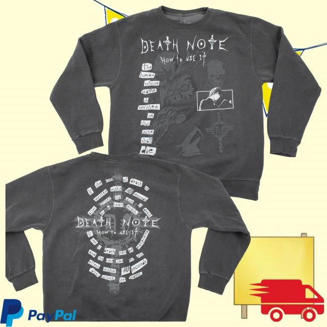 Crunchyroll Merch Store Death Note - Rules Of The Death Note Shirts