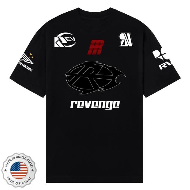 Revenge Official Merch Store Shop Racer Patch Long Sleeve T Shirt Black