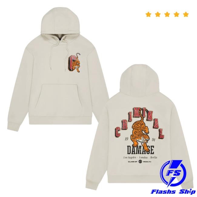Criminal Damage Merch Shop Team Tigers Tee Shirt