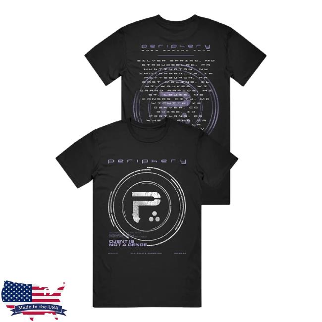 Original Djent Tour Shirt (Black) Periphery Shop