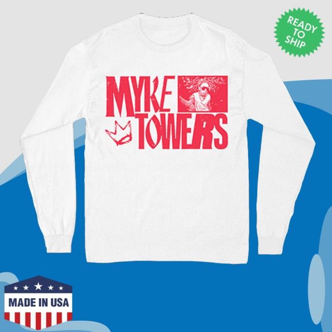 Myke Towers Merch Lala Crown White Shirt