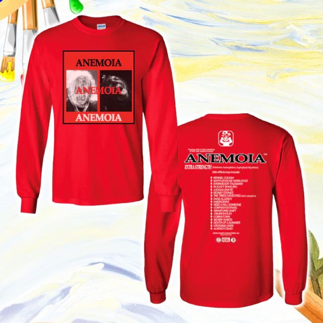 Official Chapter17 Anemoia - Album Cover - Red Sweatshirt Chapter 17 Records Shop