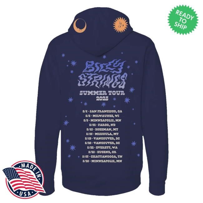 Official Billy Strings Merch Shop Store Ripple With Dates (Anna Degnbol) Hoodie