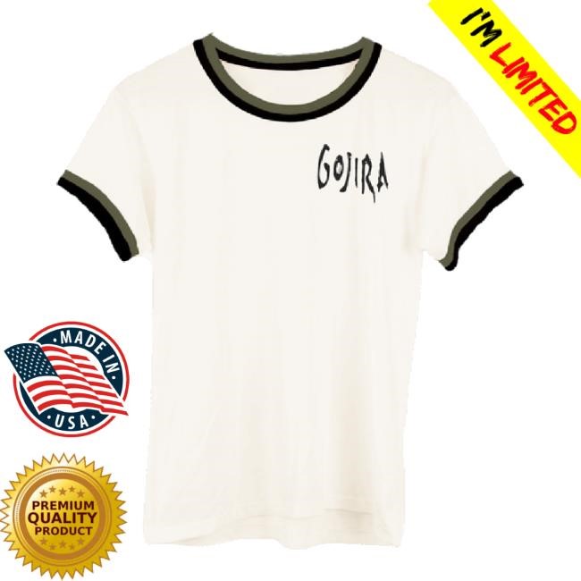 Official Double Trouble Logo Ringer T-Shirt Gojira Shop Merch Store