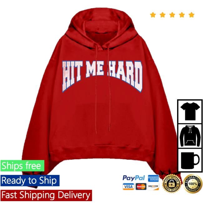 Billieeilish Merch Store Hit Me Hard And Soft Red Tee