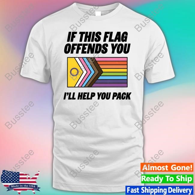 Official Thelittlegayshop Merch The Little Boy If This Flag Offends You I'll Help You Pack Long Sleeve Shirt