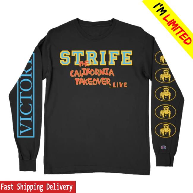 Official Strife 'California Takeover' Black Unisex Sweatshirt House Of Devarishi Shop