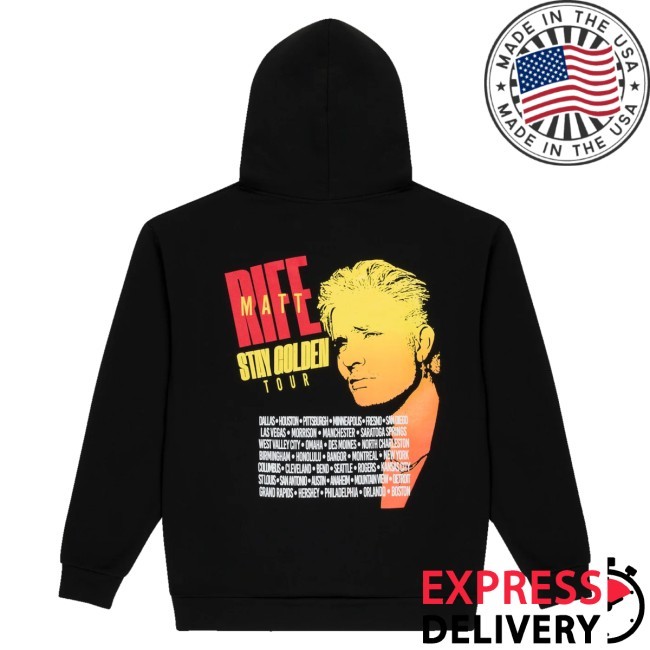 Official Matt Rife Merch Stay Golden Tour Black Funny Shirt
