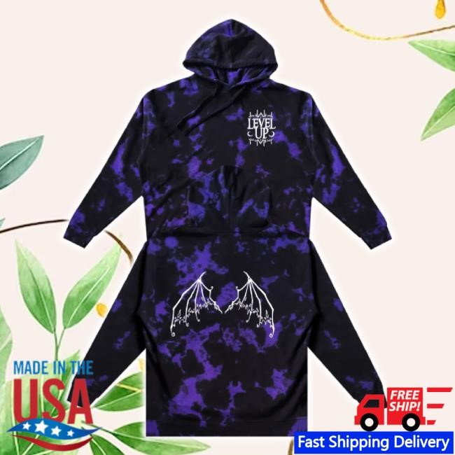 Official Level Up - Bat Wing Tie Dye Sweater Level Up Dub Shop Merch Store