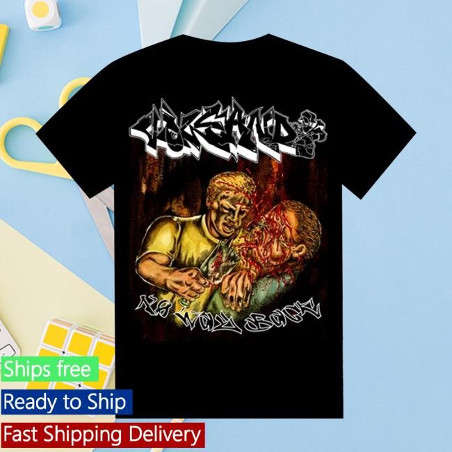 Fix My Face Records Merch Store Volcano "No Way Back" Album Art Gildan Hammer Youth T Shirt