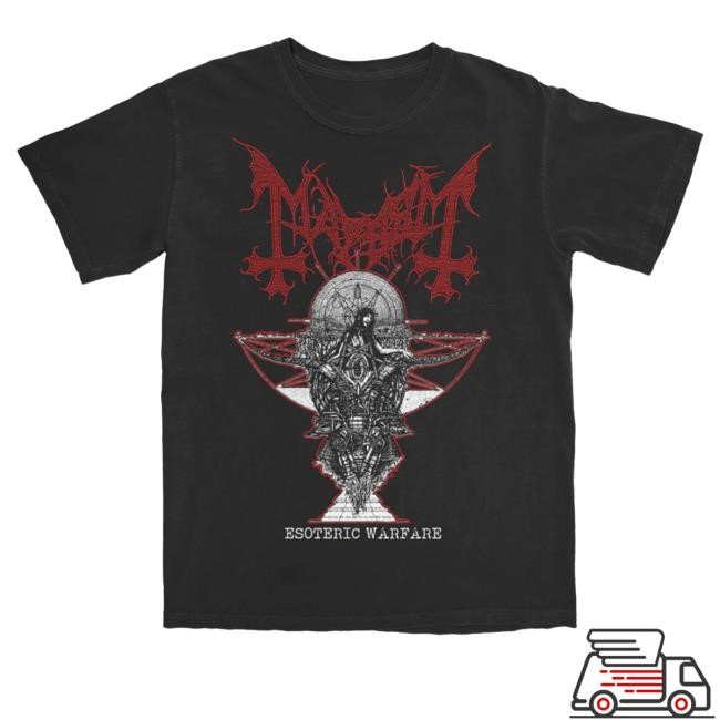 The True Mayhem Merch Esoteric Warfare Fetus Crewneck Sweatshirt Black