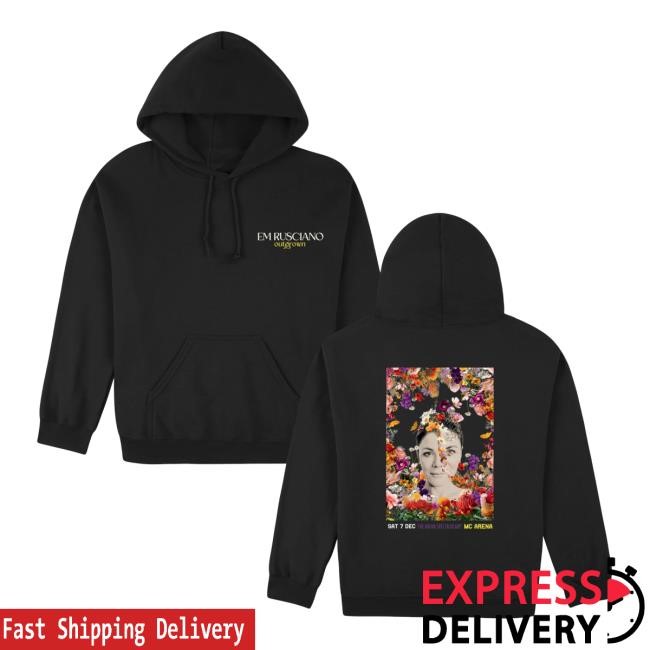 Official Em Rusciano Merch Mc Arena Outgrown Tour Unisex Hoodie - Black Shirt