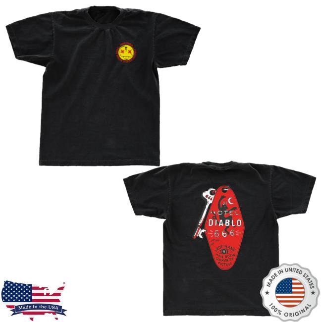 Official Machinegunkelly Merch Hotel Diablo Key t-shirt, hoodie, tank top, sweater and long sleeve t-shirt