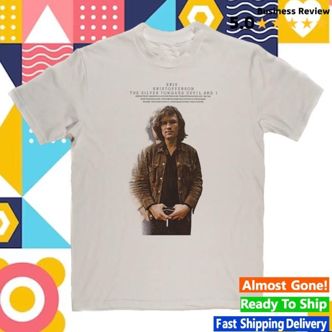 Djtees Merch Kris Kristofferson The Silver Tongued Devil Crewneck Sweatshirt