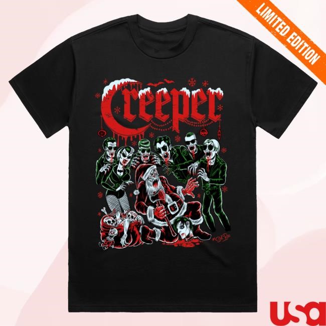 Creeper Official Merch Store Sol Rac Christmas Hoodie